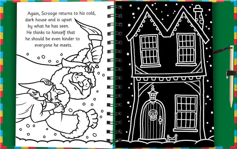 Scratch and Draw Christmas (Scratch Art Activity Book) (Kit Elliot)