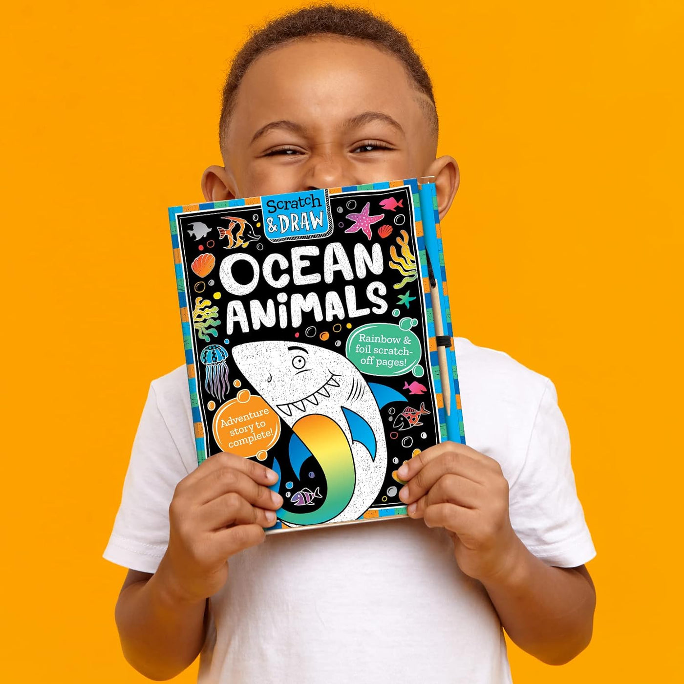 Scratch & Draw Ocean Animals (Scratch Art Activity Book) (Susie Linn)