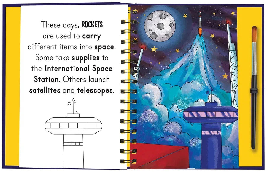 Blast Off Into Space (Magic Water Colouring) (Lisa Regan)