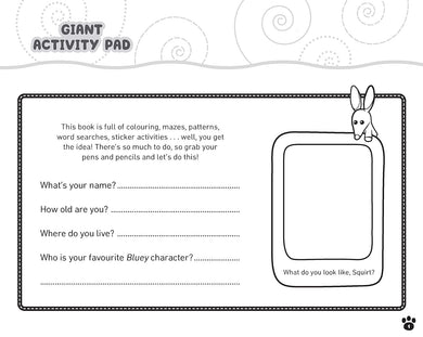 Bluey: Giant Activity Pad-Children’s interactive and activity books and kits-買書書 BuyBookBook