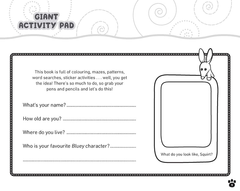 Bluey: Giant Activity Pad-Children’s interactive and activity books and kits-買書書 BuyBookBook