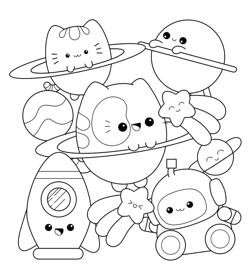 The Super Kawaii Coloring Book: Create Your Own Colorful World of Cuteness (Abbie Quirk)-Children’s interactive and activity books and kits-買書書 BuyBookBook