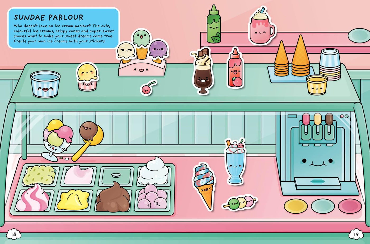 Cosy Cute Mini Food Sticker book (Cosy Cute)-Children’s / Teenage general interest: Hobbies/ quizzes/ toys and games-買書書 BuyBookBook