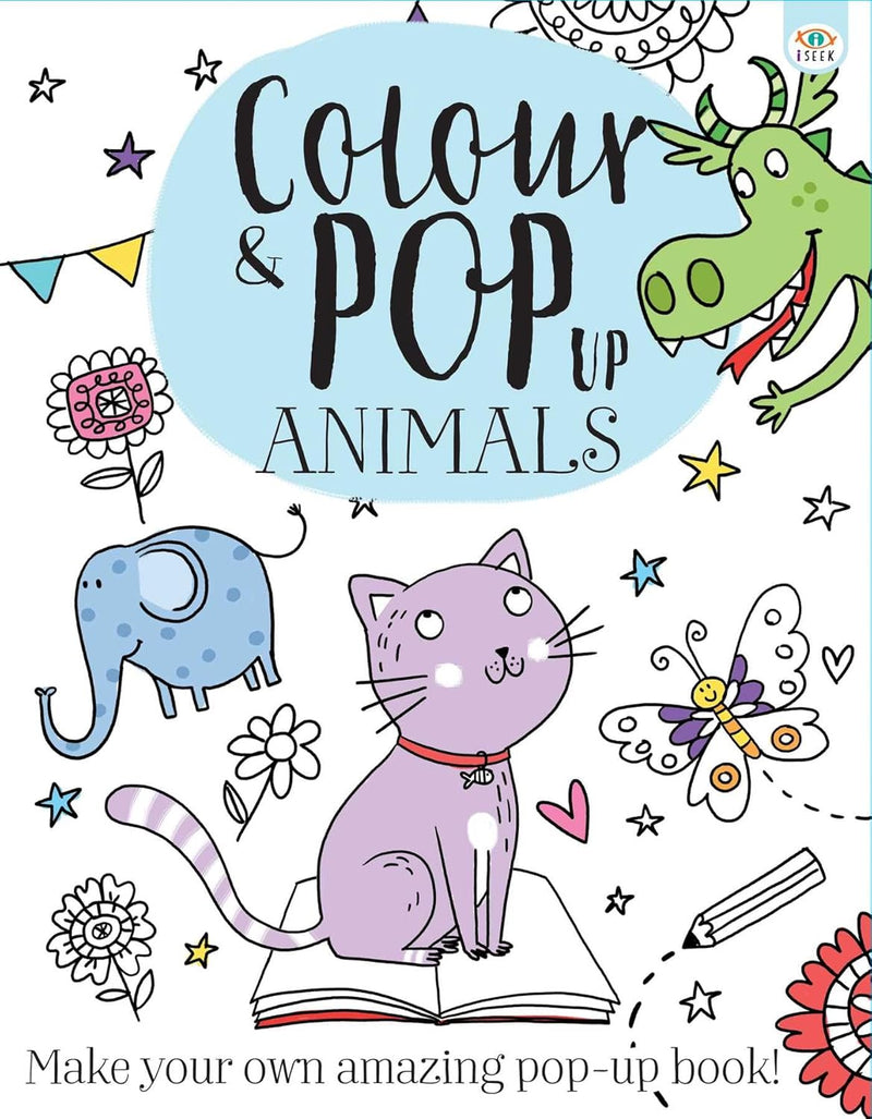 Animals (Colour and Pop-Up) (iSeek)-Children’s interactive and activity books and kits-買書書 BuyBookBook