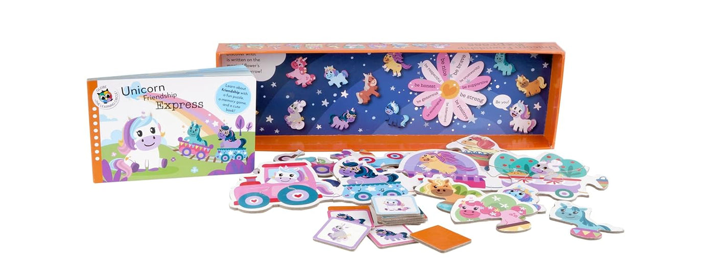 Unicorn Friendship Express (Learning Train) (Anne Sofie Sternberg)-Children’s interactive and activity books and kits-買書書 BuyBookBook