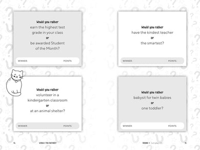 Would You Rather? Girls Edition