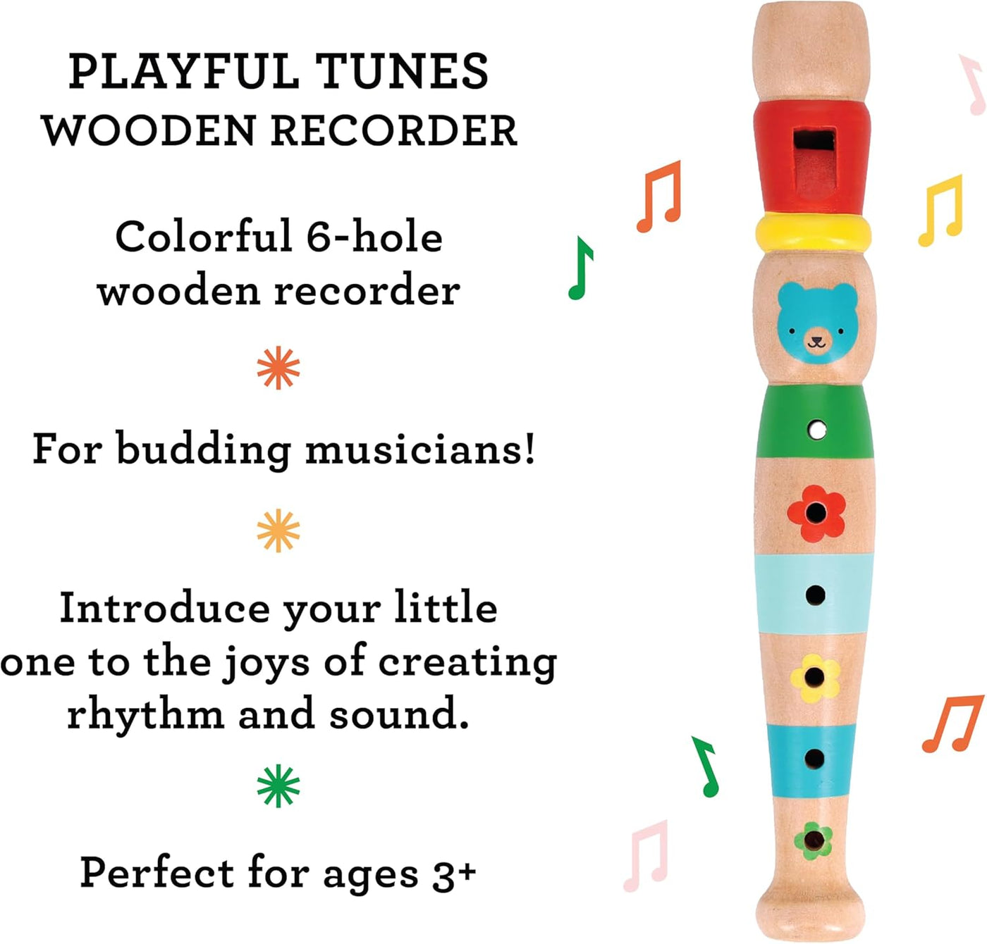 Playful Tunes Wooden Recorder