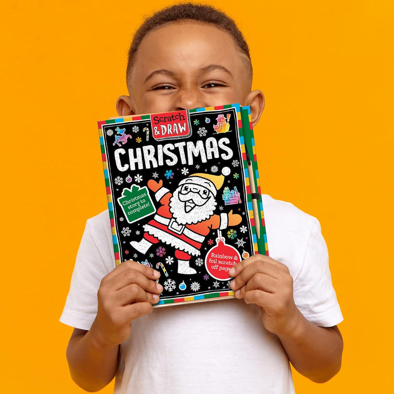 Scratch and Draw Christmas (Scratch Art Activity Book) (Kit Elliot)