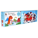 Dino Express Train (Learning Train) (Anne Sofie Sternberg)-Children’s interactive and activity books and kits-買書書 BuyBookBook