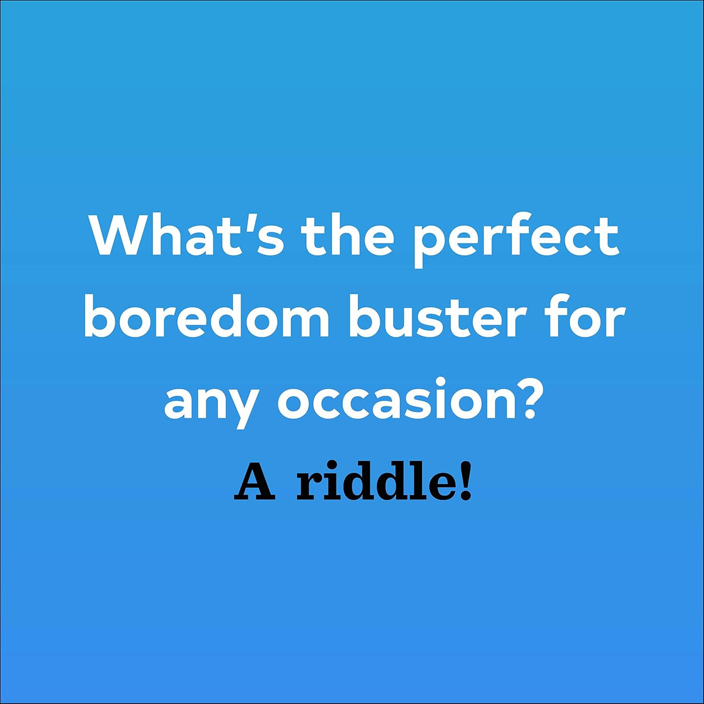 After Dinner Amusements: Riddle Me This