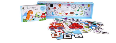 Dino Express Train (Learning Train) (Anne Sofie Sternberg)-Children’s interactive and activity books and kits-買書書 BuyBookBook