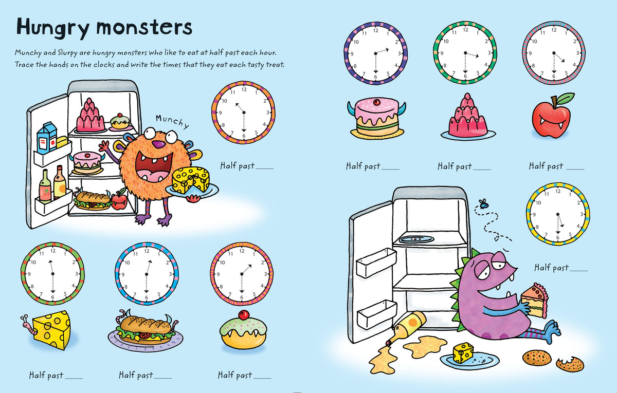 Wipe-clean Telling the Time interior 1 (ISBN 9781409551737) [onix-asset:72901acffe597a06447a7e48e2db11a13b1838a537eaf91d2e4e7e8f9672cd57]