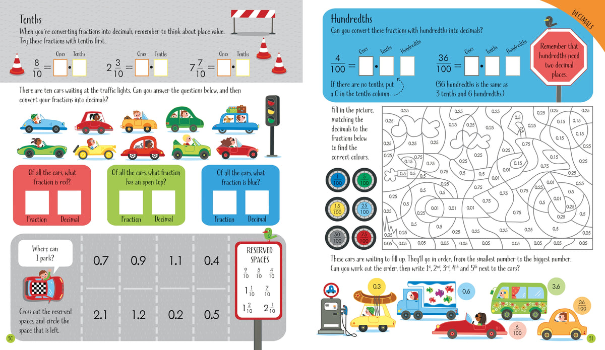 Fractions and Decimals Activity Book interior 1 (ISBN 9781474995597) [onix-asset:cfb49e8350ab1df2e513922ffd49fbf85a6d221d2bce02f06970d176264ef7f1]