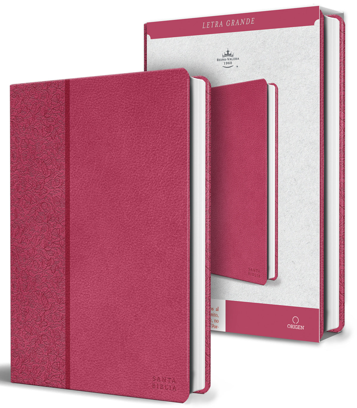 Biblia RVR 1960 letra grande, tamaño manual, Símil piel rosada, edición económica / Spanish Bible RVR 1960 Handy Size, Large Print, Pink Leathersoft cover (ISBN 9798890988232) [onix:10269984770e25a80c071ac8f654c66b]