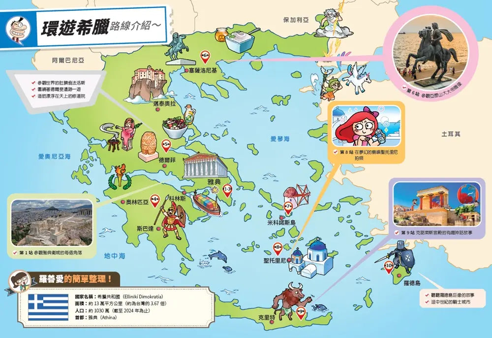 環遊世界大冒險【希臘】：神話・城邦・愛琴海文明