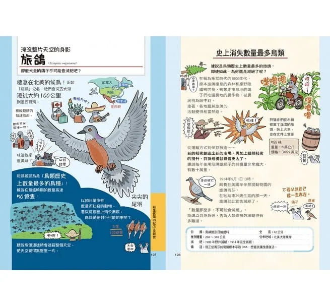 奇怪的滅絕動物超可惜！圖鑑-非故事: 動物植物 Animal & Plant-買書書 BuyBookBook