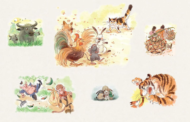 The Twelve Animals of the Chinese Zodiac-Children’s picture books-買書書 BuyBookBook