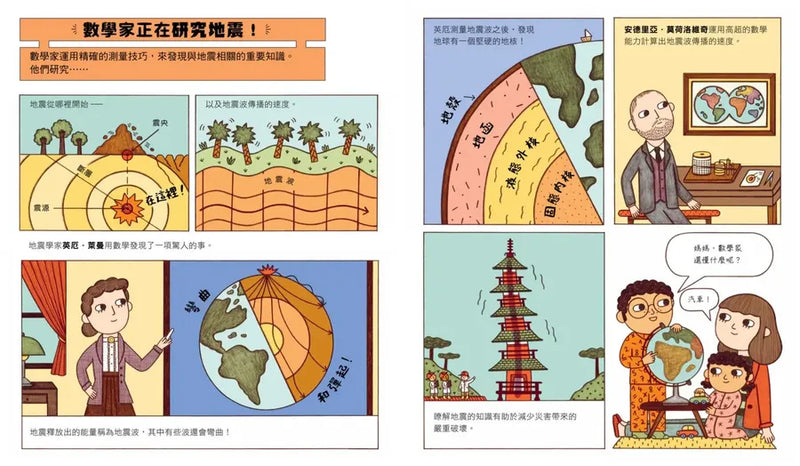 誰說數學家只會寫公式？設計超酷汽車、建造摩天大樓、發明人工智慧……做你喜歡的事，也可以改變世界！（漫畫式圖像繪本+鼓舞人心的24位數學家小傳記）-Graphic novels/ Comic books/ Manga/ Cartoons-買書書 BuyBookBook