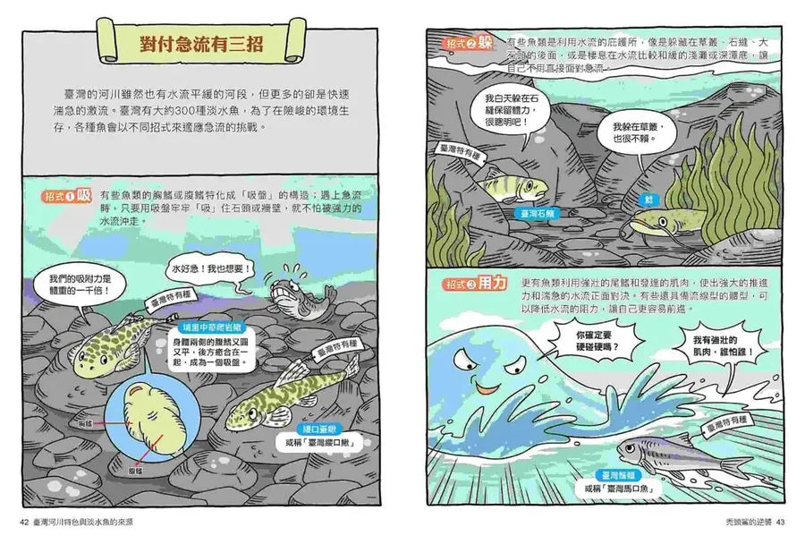 達克比辦案16：激流東西軍：臺灣河川特色與淡水魚的來源-Graphic novels/ Comic books/ Manga/ Cartoons-買書書 BuyBookBook