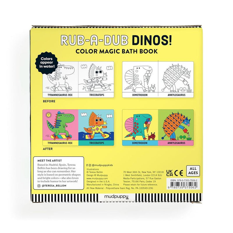 Rub-a-Dub Dinos! Color Magic Bath Book