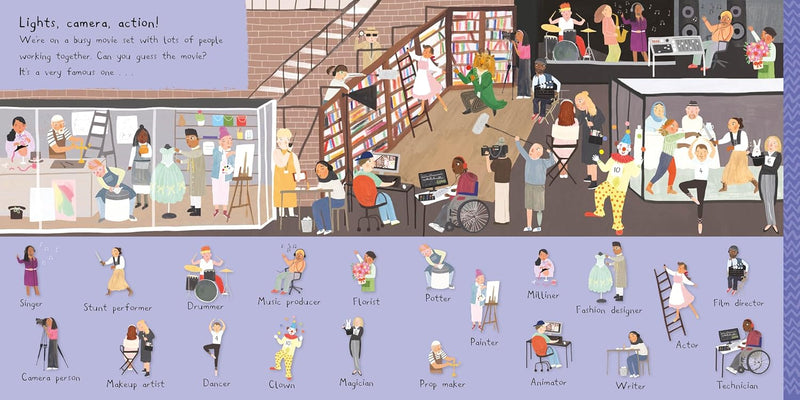 There Are 101 Jobs That People Do in This Book-Children’s interactive and activity books and kits-買書書 BuyBookBook