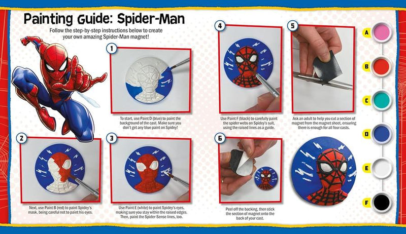 Marvel Spider-Man: Fridge Magnets Activity Book and Craft Kit