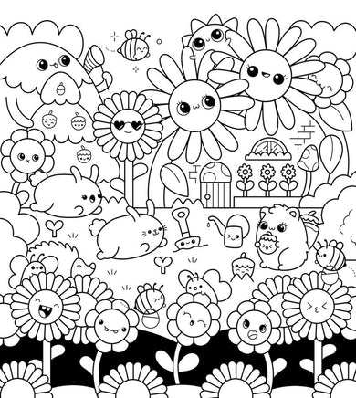 The Super Kawaii Coloring Book: Create Your Own Colorful World of Cuteness (Abbie Quirk)-Children’s interactive and activity books and kits-買書書 BuyBookBook