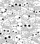 The Super Kawaii Coloring Book: Create Your Own Colorful World of Cuteness (Abbie Quirk)-Children’s interactive and activity books and kits-買書書 BuyBookBook