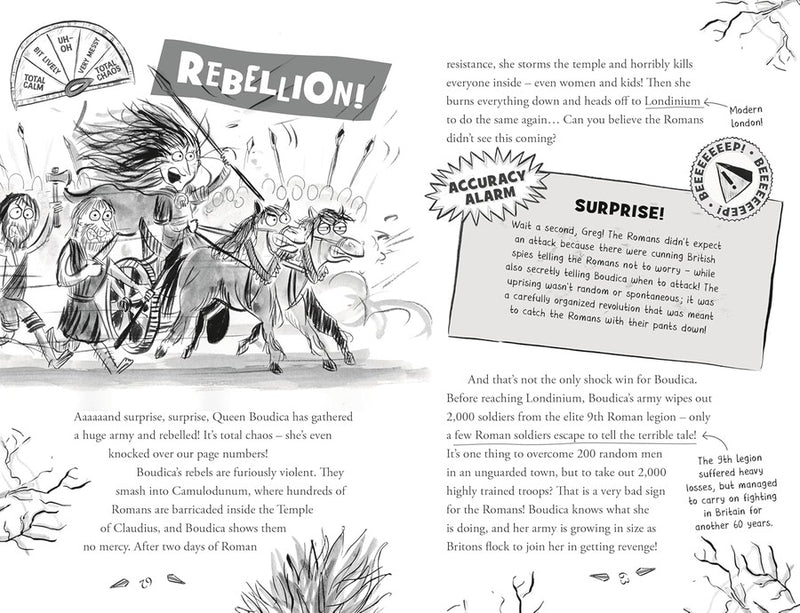 Totally Chaotic History: Roman Britain Gets Rowdy!(Greg Jenner)-Children’s / Teenage general interest: History and Warfare-買書書 BuyBookBook