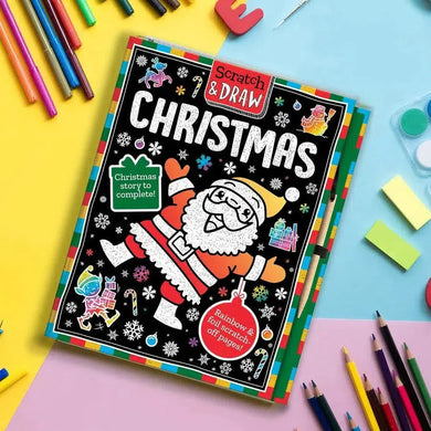 Scratch and Draw Christmas (Scratch Art Activity Book) (Kit Elliot)