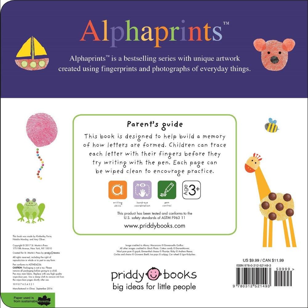 Alphaprints: Trace, Write, and Learn ABC: Finger tracing & wipe clean (Roger Priddy)-Fiction: 歷險科幻 Adventure & Science Fiction-買書書 BuyBookBook