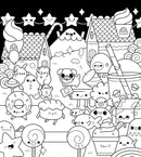The Super Kawaii Coloring Book: Create Your Own Colorful World of Cuteness (Abbie Quirk)-Children’s interactive and activity books and kits-買書書 BuyBookBook