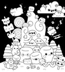 The Super Kawaii Coloring Book: Create Your Own Colorful World of Cuteness (Abbie Quirk)-Children’s interactive and activity books and kits-買書書 BuyBookBook