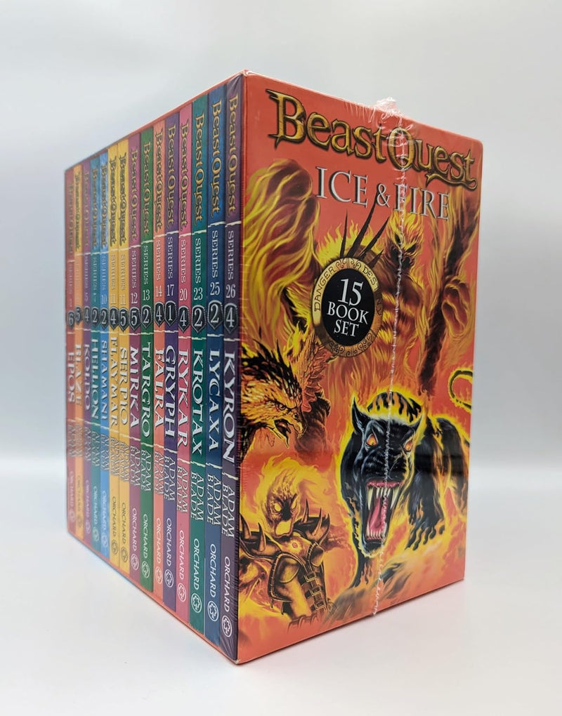 Beast Quest Ice and Fire (15 Books) (Adam Blade)-Children's / Teenage fiction: Fantasy-買書書 BuyBookBook