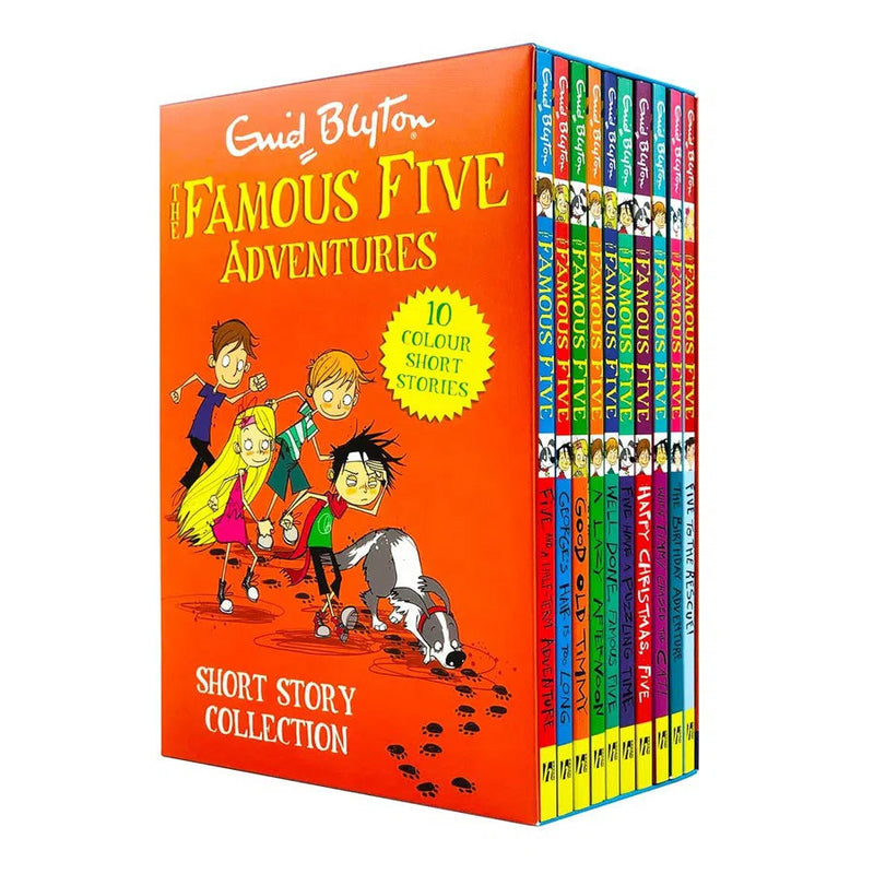 The Famous Five Adventures Short Story Collection 10 Books Box Set (Enid Blyton)-Children's / Teenage fiction: Action and adventure stories-買書書 BuyBookBook