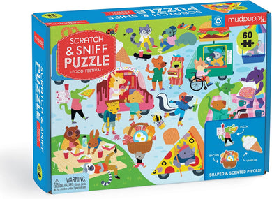 Food Festival 60 Piece Scratch and Sniff Puzzle