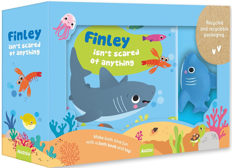 Finley Isn't Scared of Anything (My Bath Book and Toy) (Auzou)-Children’s interactive and activity books and kits-買書書 BuyBookBook