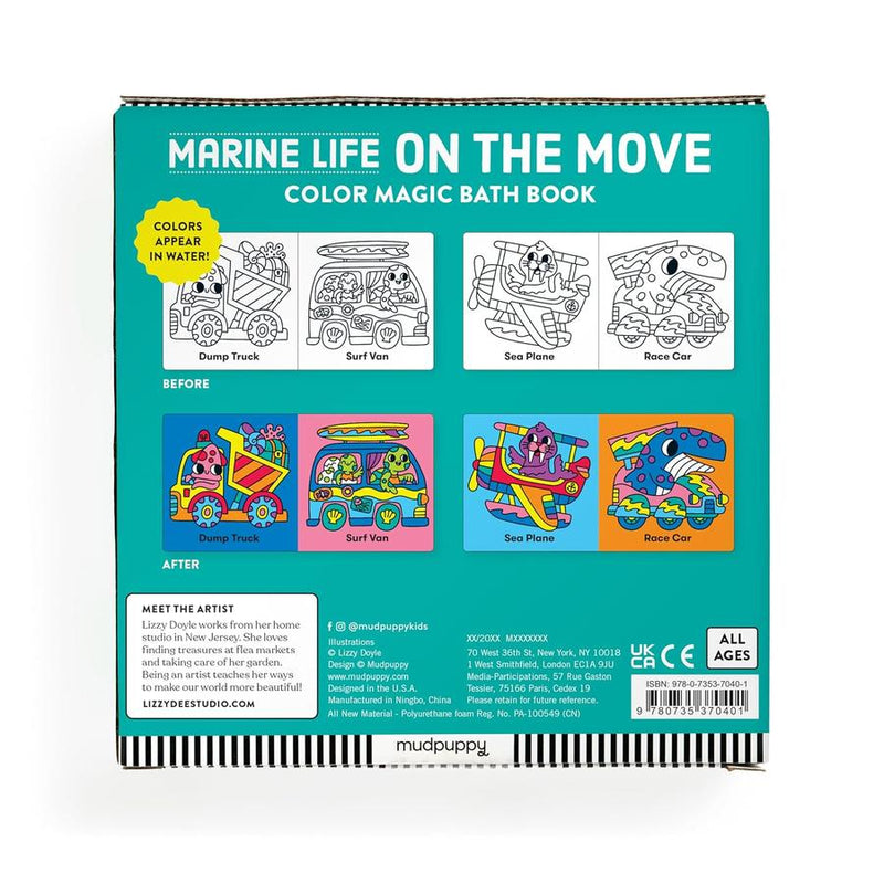Marine Life On the Move Color Magic Bath Book