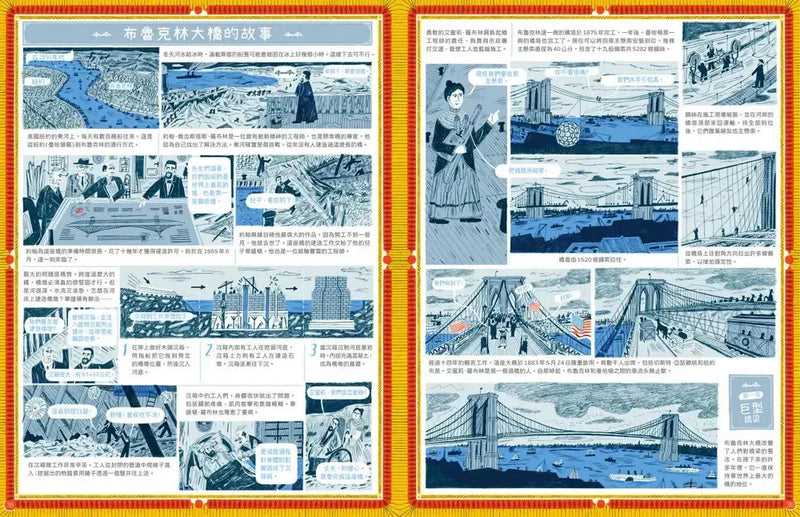 橋梁【授權8國，精裝大開本知識圖畫書】