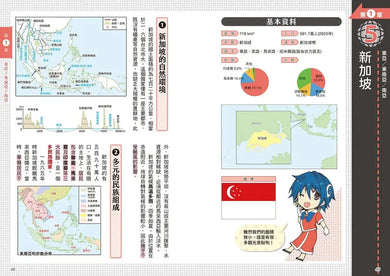 考前衝刺看漫畫！補教名師畫重點【又帥又美世界地理】-Graphic novel / Comic book / Manga: genres-買書書 BuyBookBook
