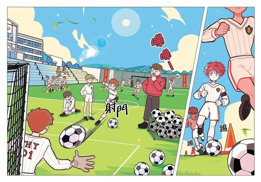 大豐國小足球隊On the ball (1)★首刷限量送『酷炫人物角色牌卡』：搶救廢校危機！【韓國小學生5星狂讚、鯨魚呼吸圖書館推薦選書】-Children’s / Teenage fiction: School stories-買書書 BuyBookBook