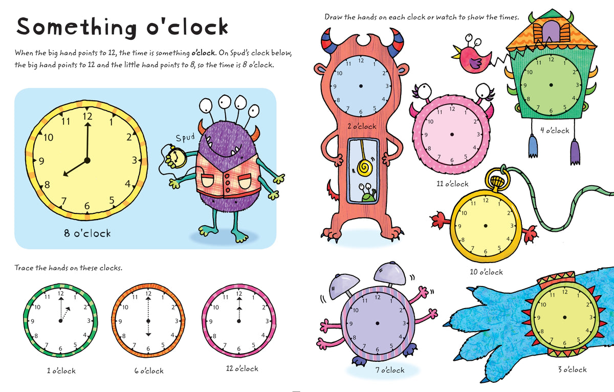 Wipe-clean Telling the Time interior 1 (ISBN 9781409551737) [onix-asset:949d91476cf96bd20b10d2c571150762d2f06a0f543c6f216b9cf6be54d4a385]