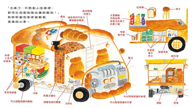 麵包小偷 5: 熱呼呼的麵包車 (柴田啓子)-故事: 兒童繪本 Picture Books-買書書 BuyBookBook