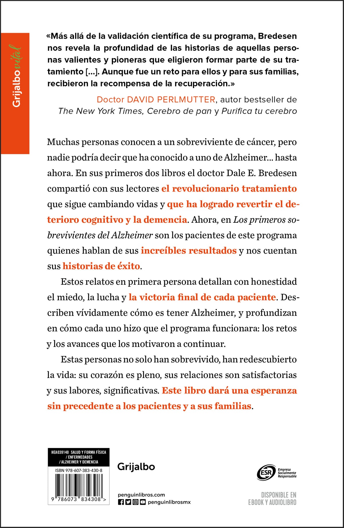 Los primeros sobrevivientes del Alzheimer / The First Survivors of Alzheimer's interior 1 (ISBN 9786073834308) [onix:ba92005ab1fe367eda12f30e07cbaa34]