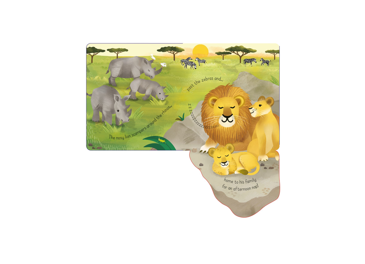 Little Lift and Look Nosy Lion interior 1 (ISBN 9781474994712) [onix-asset:fbd0e1735a194d4f6779ca2415aa235368efb434c0a49da360f853de44be3aed]