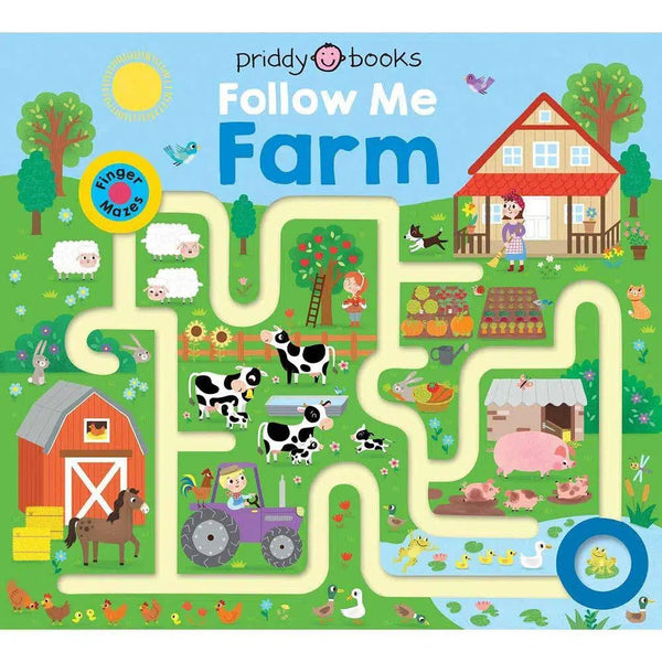 Maze Book: Follow Me Farm (Board Book) Priddy