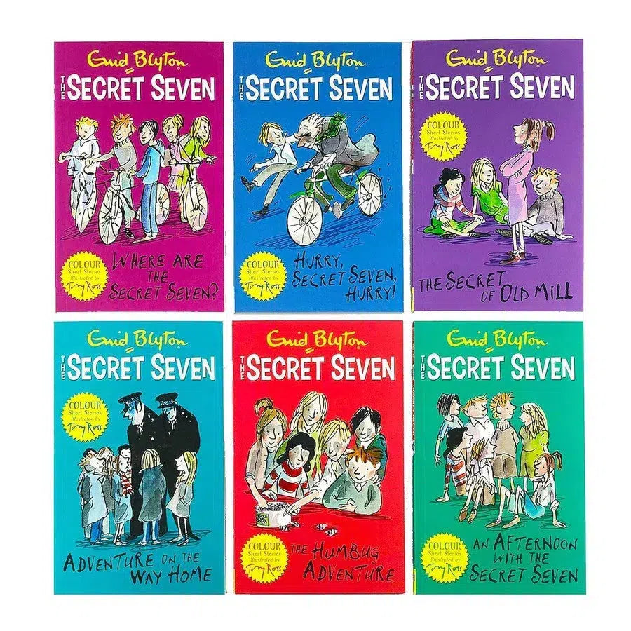 The Secret Seven Colour Short Stories Collection 6 Books Box Set (Enid Blyton)-Children's / Teenage fiction: Action and adventure stories-買書書 BuyBookBook