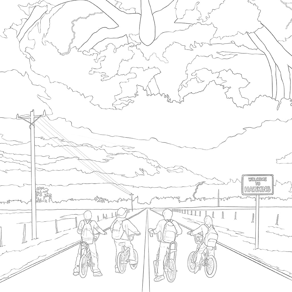 Stranger Things. El libro oficial para colorear / Stranger Things: The Official Coloring Book interior 1 (ISBN 9788425363252) [onix:21fc23b43c2732b0fad5ec2f87d2ebed]