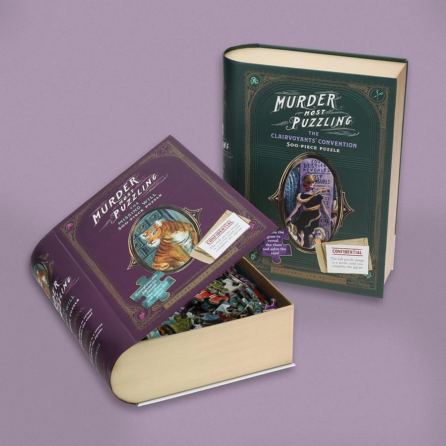 Murder Most Puzzling: The Clairvoyants' Convention 500-Piece Puzzle-Hobbies/ quizzes/ games-買書書 BuyBookBook
