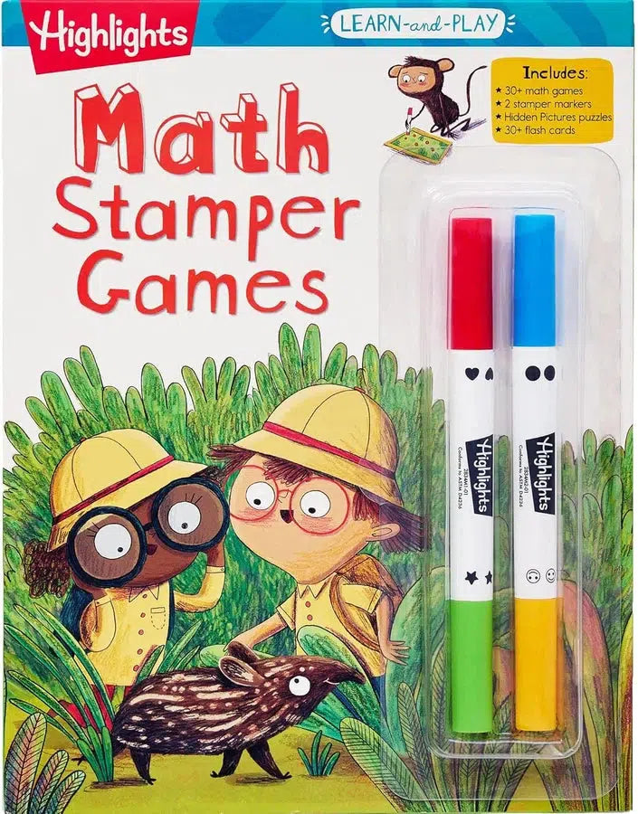 Highlights Learn-and-Play Math Stamper Games-Children’s Early years / early learning concepts-買書書 BuyBookBook